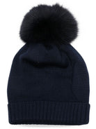 Cappello per bambino Colorichiari blu con pompon MN788808 2088 60 COLORICHIARI 