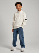 Felpa per bambino C.P.Company grigio con zip CMF01PLCA76 10024 C.P.COMPANY KIDS 