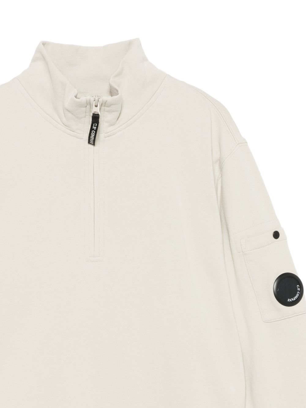 Felpa per bambino C.P.Company grigio con zip CMF01PLCA76 10024 C.P.COMPANY KIDS 