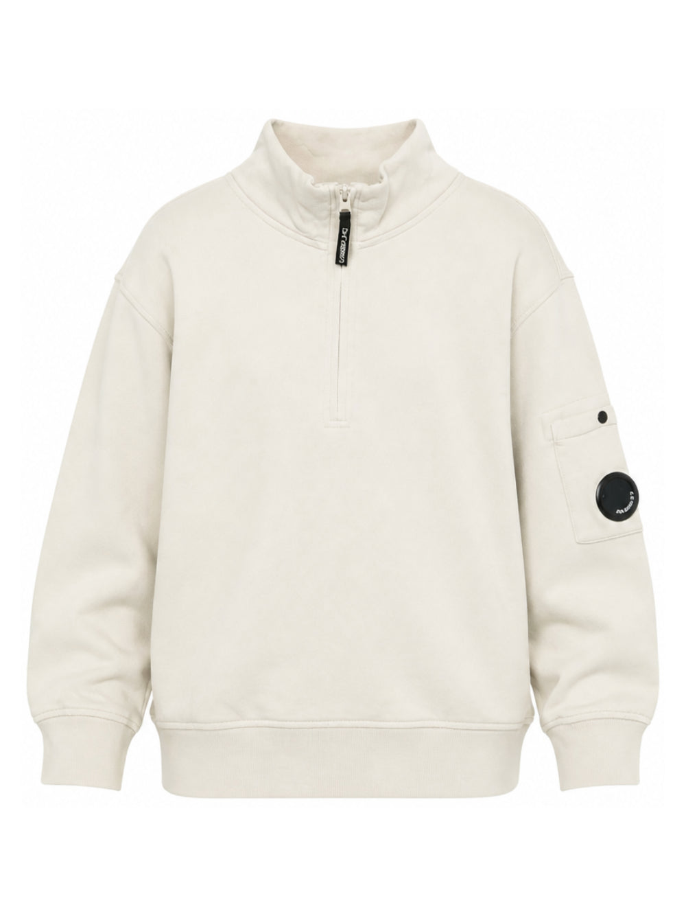 Felpa per bambino C.P.Company grigio con zip CMF01PLCA76 10024 C.P.COMPANY KIDS 