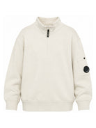 Felpa per bambino C.P.Company grigio con zip CMF01PLCA76 10024 C.P.COMPANY KIDS 