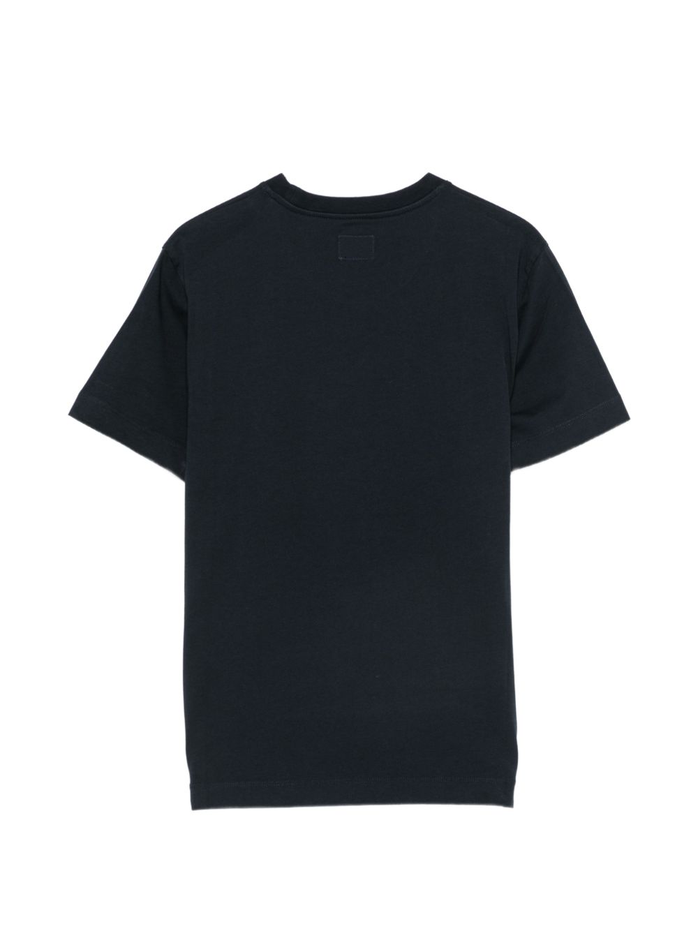 T-shirt per bambino C.P. Company Kids blu con logo stampato sul davanti CMM00ULAA17 41150 C.P.COMPANY KIDS 