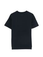 T-shirt per bambino C.P. Company Kids blu con logo stampato sul davanti CMM00ULAA17 41150 C.P.COMPANY KIDS 