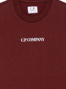 T-shirt per bambino C.P Company Kids bordeaux a maniche corte CMM00ULAA17 51686 C.P.COMPANY KIDS 