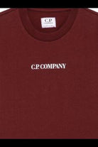 T-shirt per bambino C.P Company Kids bordeaux a maniche corte CMM00ULAA17 51686 C.P.COMPANY KIDS 