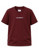 T-shirt per bambino C.P Company Kids bordeaux a maniche corte CMM00ULAA17 51686 C.P.COMPANY KIDS 