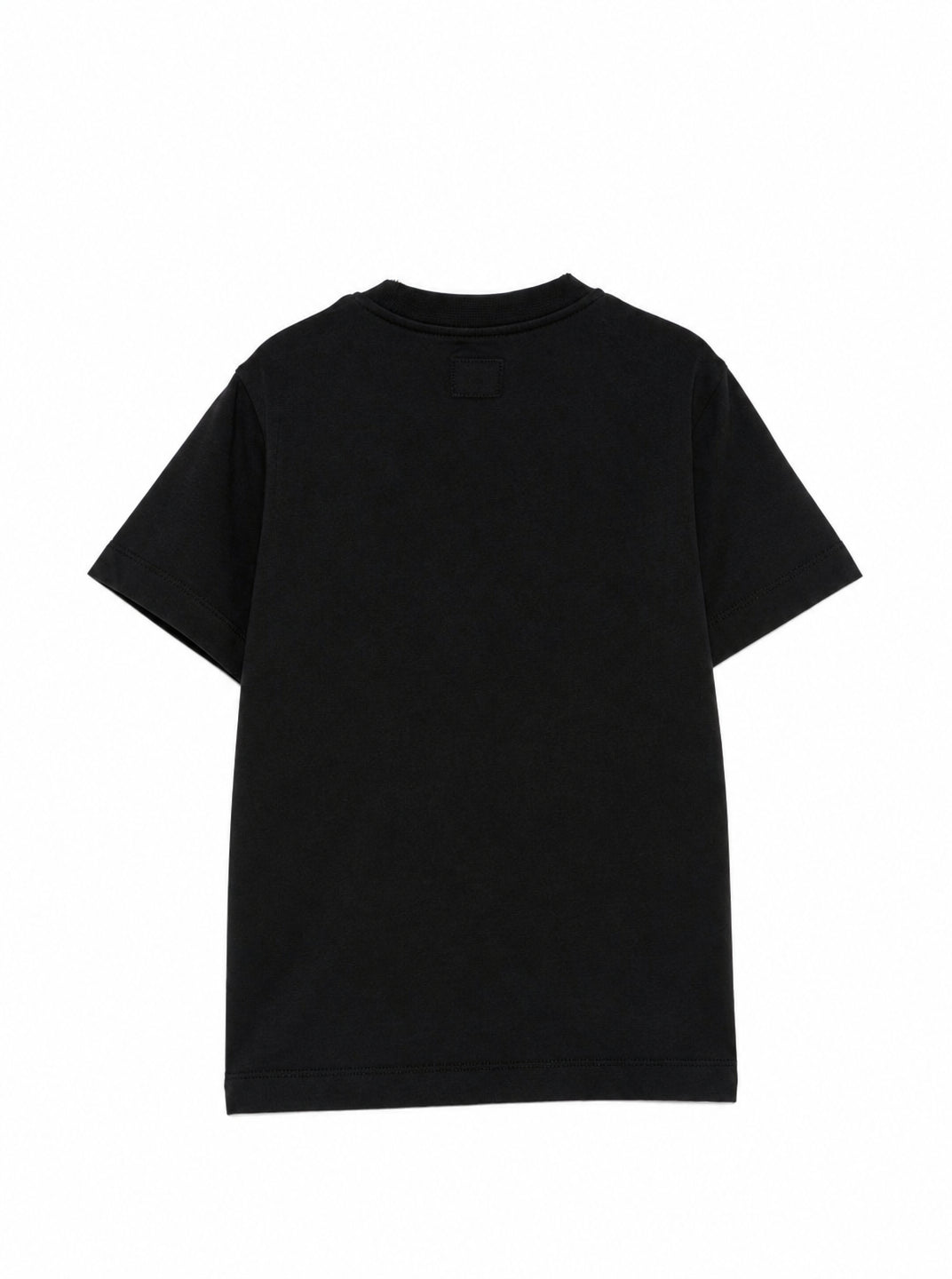 T-shirt per bambino C.P. Company Kids nera con logo sul davanti CMM00ULAA17 60100 C.P.COMPANY KIDS 