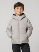 Giubbino per bambin C.P. Company Kids grigio con cappuccio classico CMS01BL3C00 61820 C.P.COMPANY KIDS 