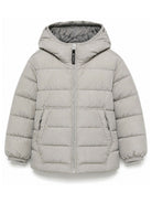 Giubbino per bambin C.P. Company Kids grigio con cappuccio classico CMS01BL3C00 61820 C.P.COMPANY KIDS 