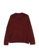 Maglione per bambino C.P. Company Kids bordeaux con applicazione sulla manica CNW00ALHC01 51686 C.P.COMPANY KIDS 