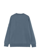 Felpa per bambino C.P. Company Kids blu con dettaglio lente sulla manica COF00XLCA76 41125 C.P.COMPANY KIDS 