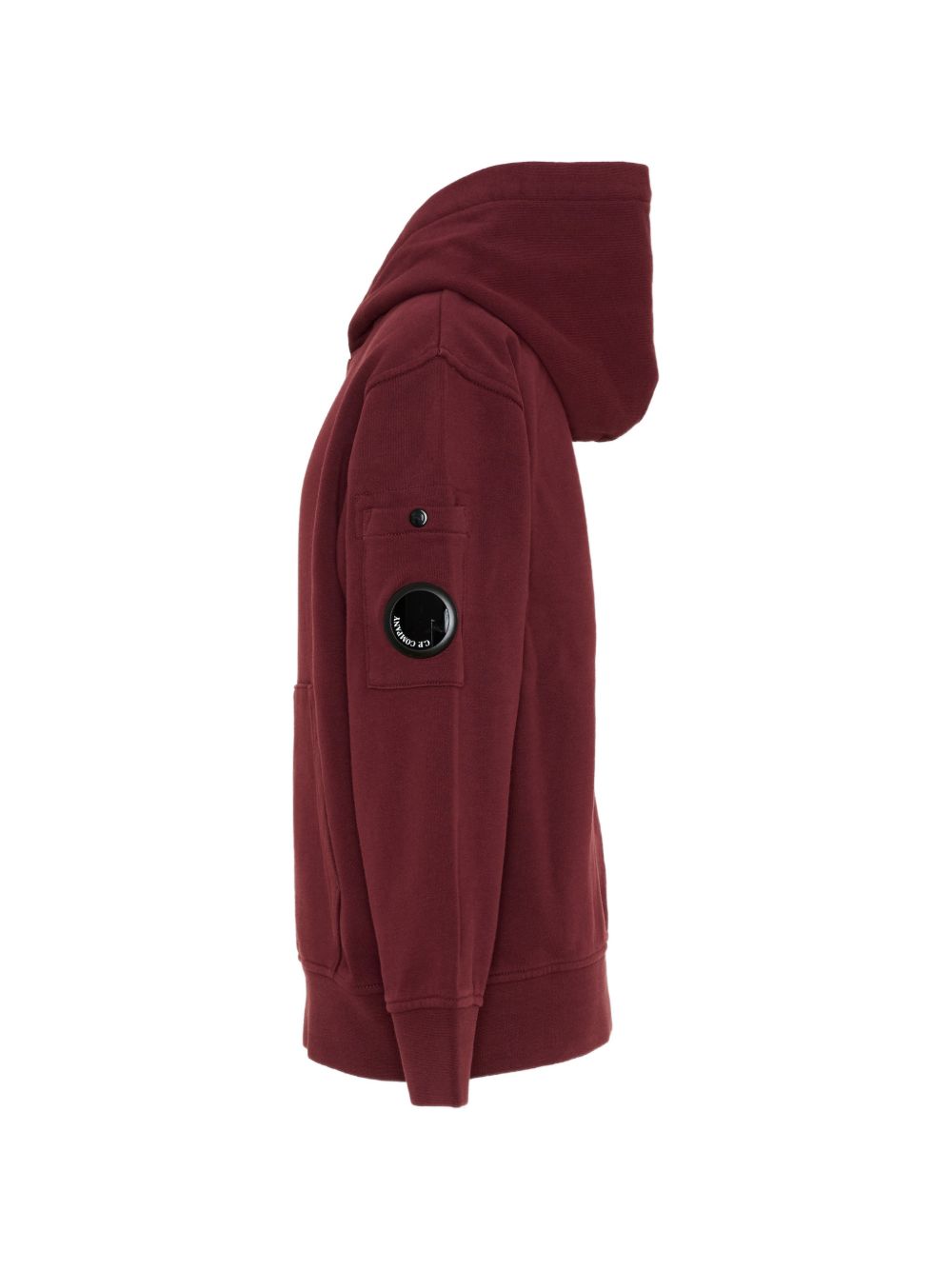 Felpa per bambino C.P.Company rosso con cappuccio<BR/><BR/> COF00YLCA76 51686 C.P.COMPANY KIDS 