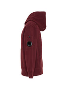 Felpa per bambino C.P.Company rosso con cappuccio<BR/><BR/> COF00YLCA76 51686 C.P.COMPANY KIDS 
