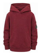Felpa per bambino C.P.Company rosso con cappuccio<BR/><BR/> COF00YLCA76 51686 C.P.COMPANY KIDS 