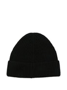 Berretto per bambino C.P. Company Kids nero con applicazione logo CPX009LHE71 60100 C.P.COMPANY KIDS 