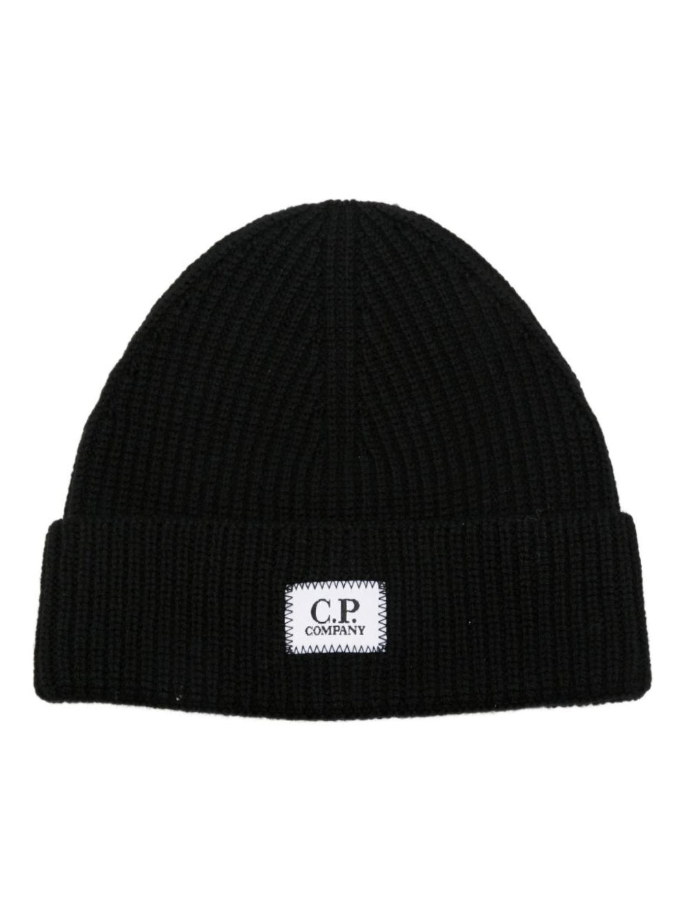 Berretto per bambino C.P. Company Kids nero con applicazione logo CPX009LHE71 60100 C.P.COMPANY KIDS 