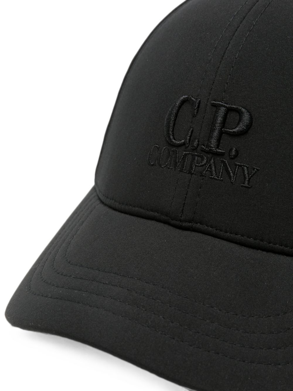 Cappello per bambino C.P. Company Kids nero con logo ricamato sul davanti CQX005L3A97 60100 C.P.COMPANY KIDS 