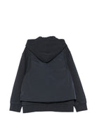 Felpa per bambino C.P.Company Kids nero con dettaglio lente sul davanti CUF024LCA76 41150 C.P.COMPANY KIDS 