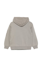 Felpa per bambino C.P. Company Kids grigia con cappuccio CUF025LCA76 60503 C.P.COMPANY KIDS 