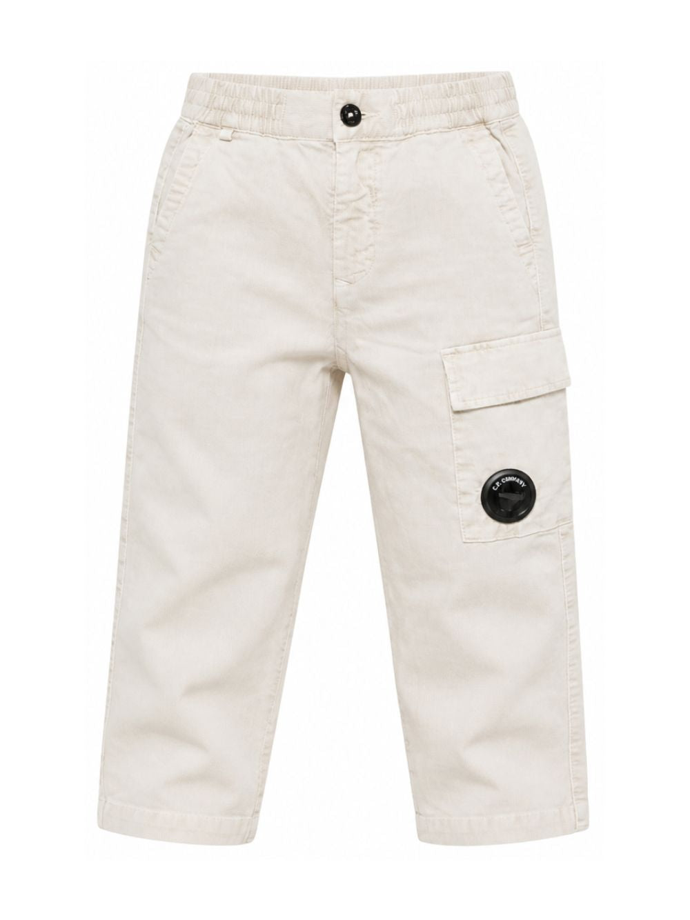 Pantaloni per bambino C.P. Company Kids beige con vita elasticizzata CUP01JLVC00 10024 C.P.COMPANY KIDS 