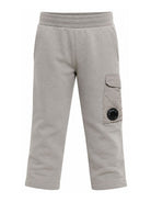 Pantaloni per bambino C.P. Company Kids grigio con tasca cargo laterale CUP01LLCA76 60503 C.P.COMPANY KIDS 