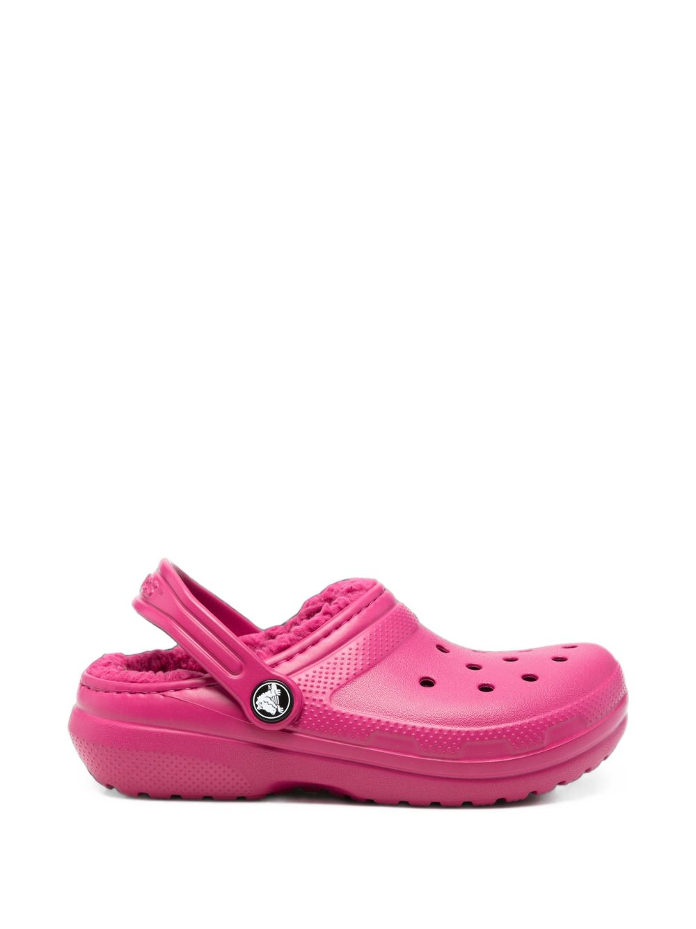 Ciabatte per bambina Crocs Kids fucsia con fodera in pile 207010 ROPK CROCS KIDS 