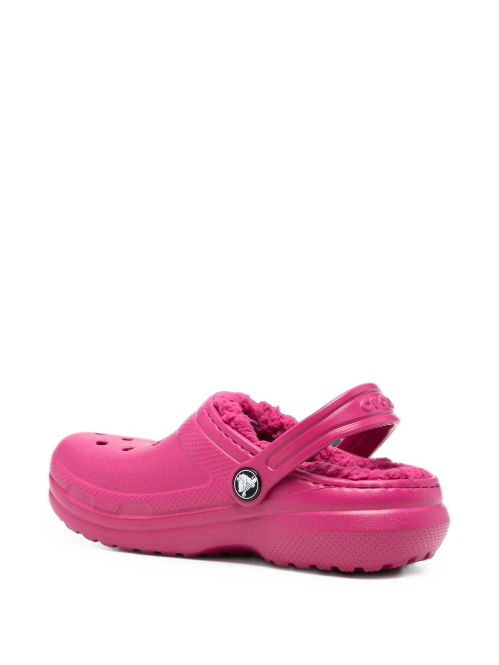 Ciabatte per bambina Crocs Kids fucsia con fodera in pile 207010 ROPK CROCS KIDS 