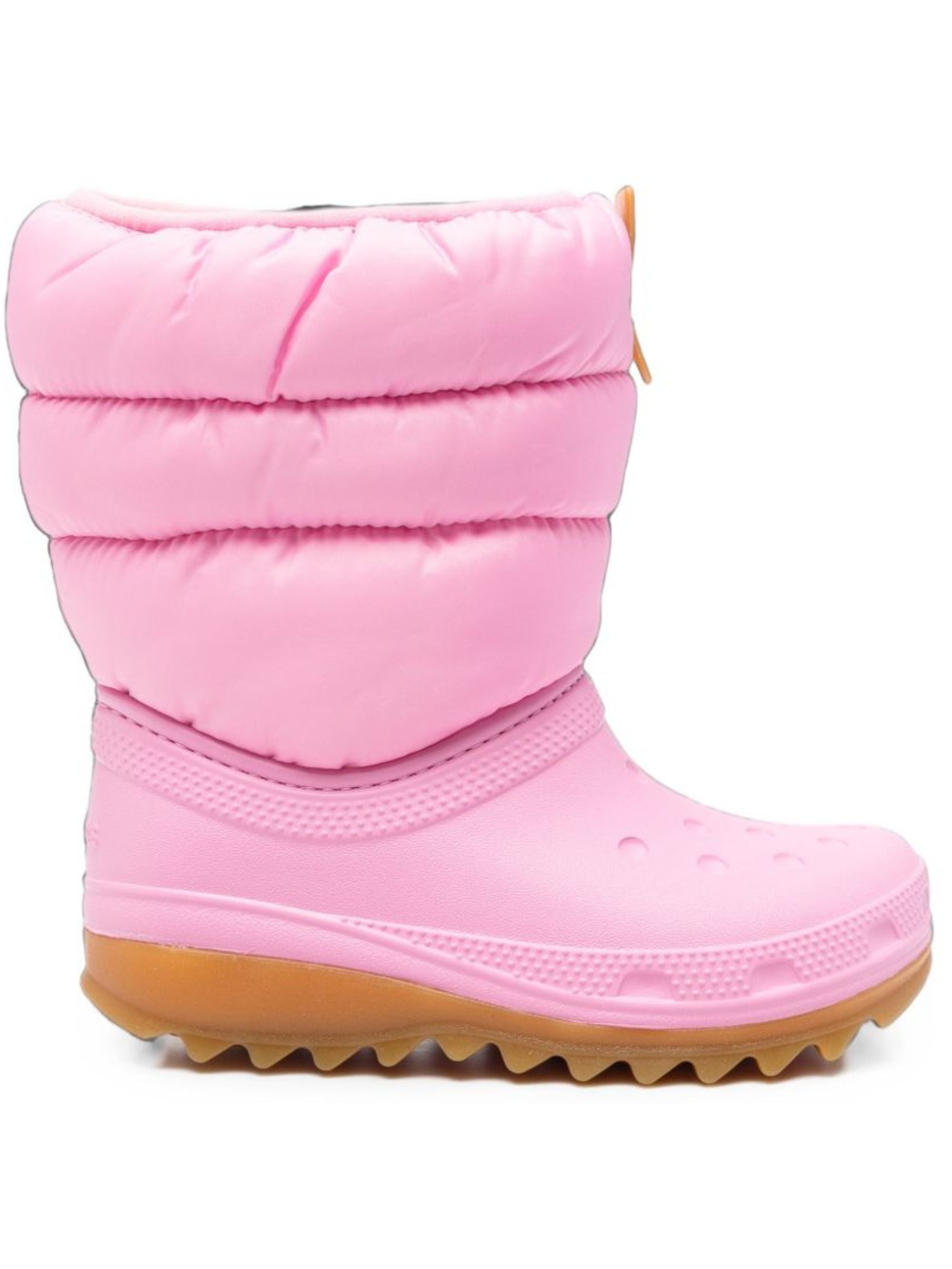 Stivali da pioggia Neo-Puff K  per bambina Crocs Kids rosa con design imbottito 207684 PTGM CROCS KIDS 