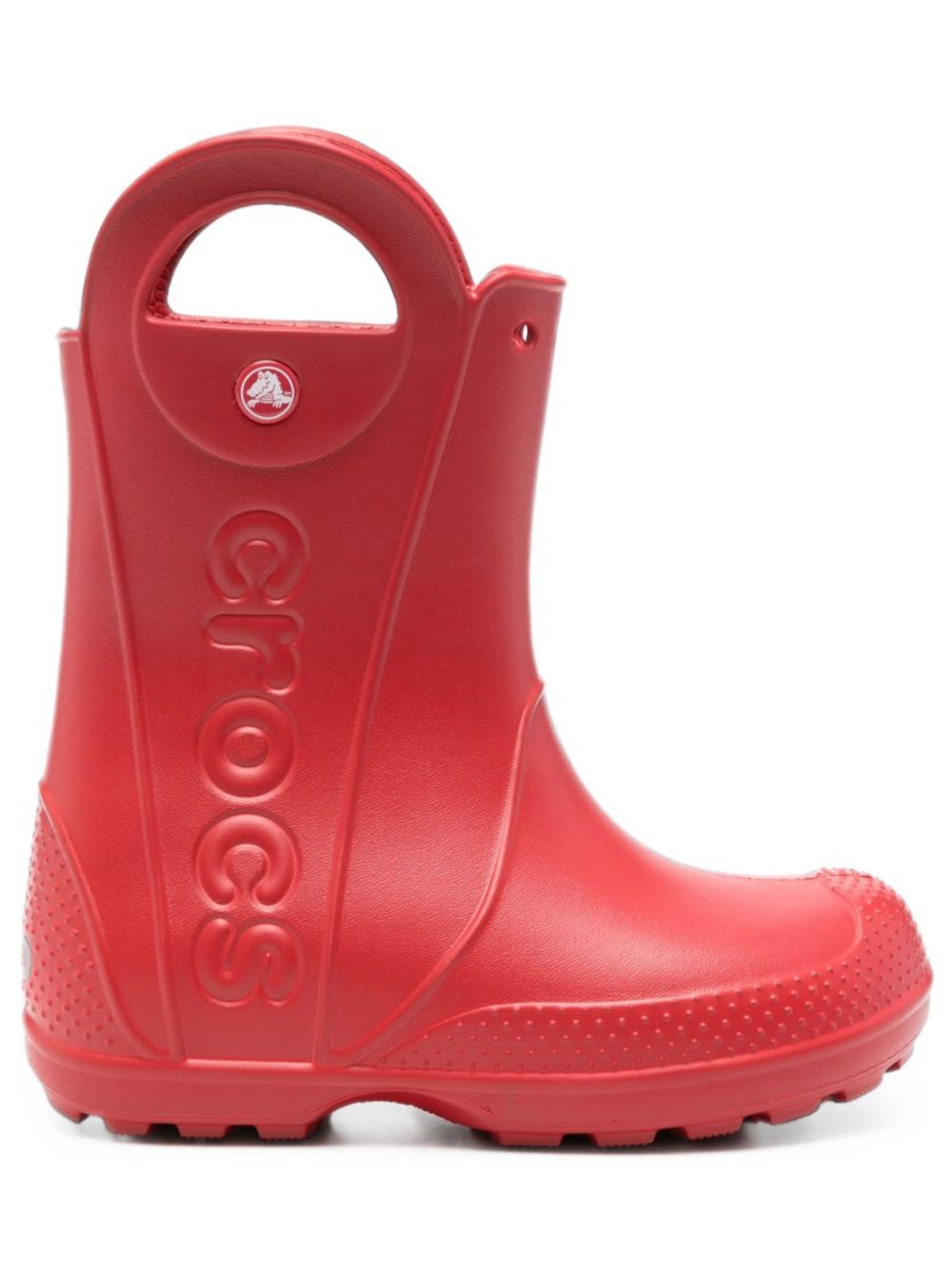 Stivali da pioggia Handle It Rain per bambini Crocs Kids rossi con design cut-out laterali 211052 CORD CROCS KIDS 
