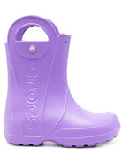 Stivali da pioggia Handle It Rain per bambini Crocs Kids viola con design cut-out laterali 211052 PUPS CROCS KIDS 