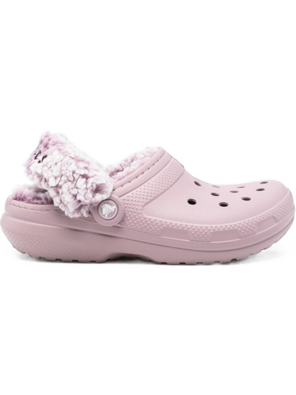 Ciabatte Classic Fleece Lined Clog per bambina Crocs Kids rosa con finitura in pile 211396 DULI CROCS KIDS 