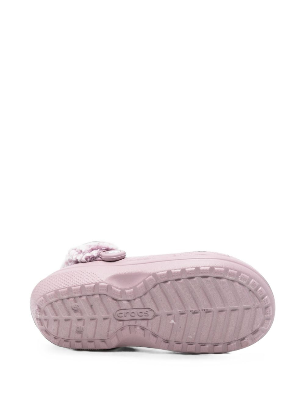 Ciabatte Classic Fleece Lined Clog per bambina Crocs Kids rosa con finitura in pile 211396 DULI CROCS KIDS 