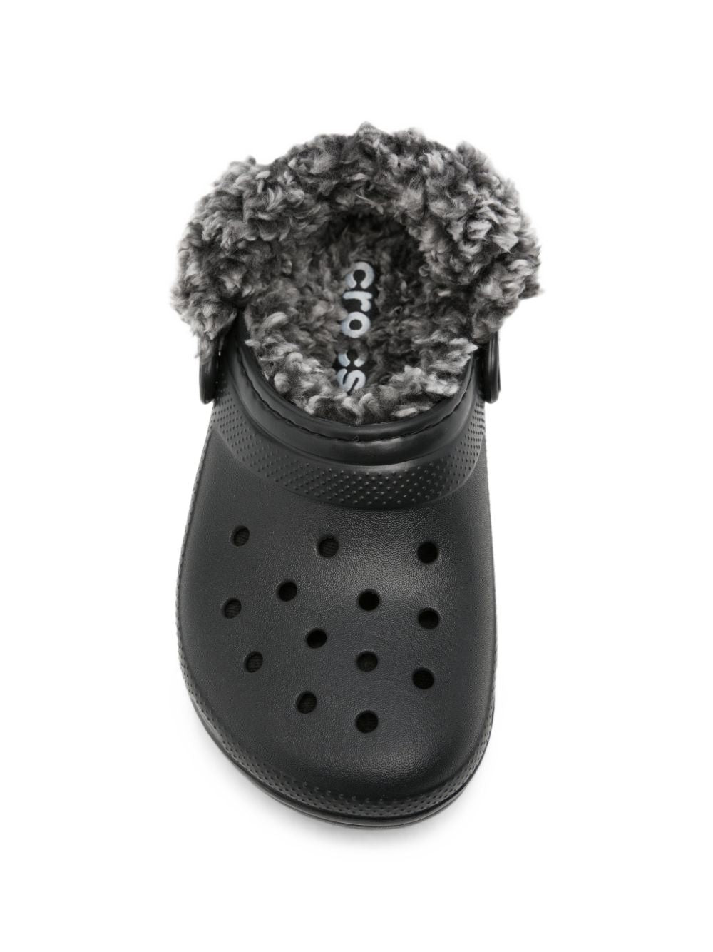 Ciabatte Classic Fleece Lined Clog K per bambini Crocs Kids nere con finitura in pile 212856 BLK CROCS KIDS 