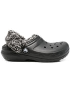 Ciabatte Classic Fleece Lined Clog K per bambini Crocs Kids nere con finitura in pile 212856 BLK CROCS KIDS 