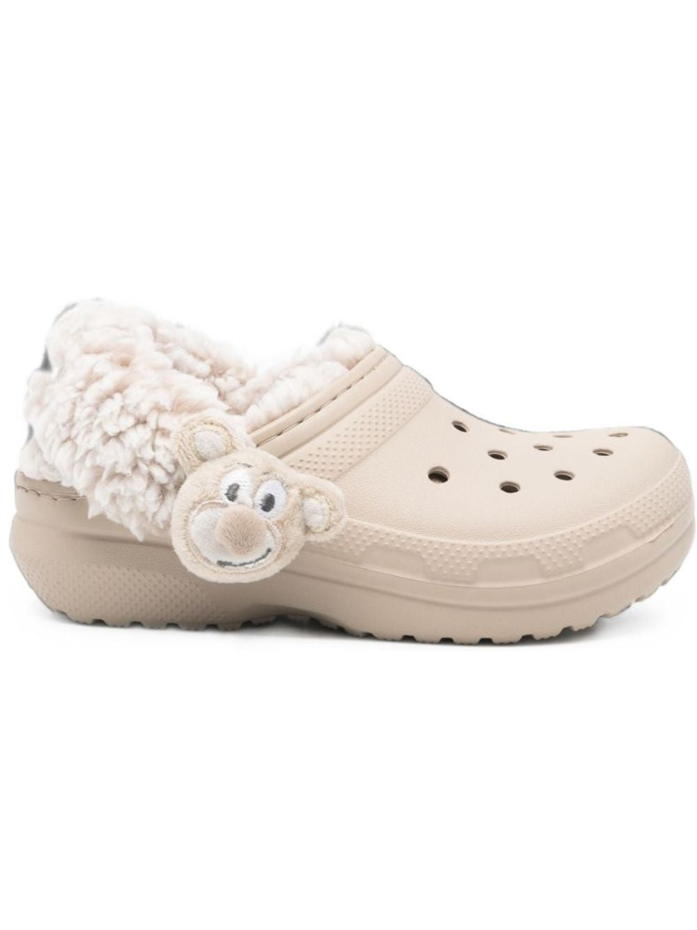 Ciabatte Classic Bear Plpush Fleece Lined Clog T per bambini Crocs Kids beige con orsetto in rilievo 213981 DULC CROCS KIDS 