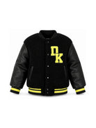 Giubbino per bambina DKNY Kids nero con rifinitura in shearling sintetico D62775 09B DKNY KIDS 