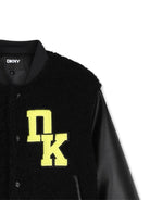 Giubbino per bambina DKNY Kids nero con rifinitura in shearling sintetico D62775 09B DKNY KIDS 