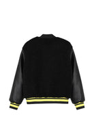Giubbino per bambina DKNY Kids nero con rifinitura in shearling sintetico D62775 09B DKNY KIDS 