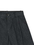 Shorts per bambina Dkny Kids in denim con glitter e pieghe D62780 Z11 DKNY KIDS 