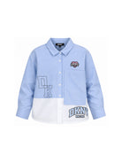 Camicia per bambina DKNY Kids azzurra con design a inserti D62781 V38 DKNY KIDS 