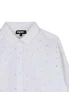 Camicia per bambina Dkny Kids bianca con decorazione D62782 10P DKNY KIDS 
