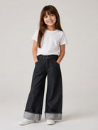 Jeans per bambina Dkny Kids in denim a gamba ampia D62783 Z11 DKNY KIDS 