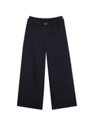 Pantaloni per bambina DKNY Kids blu con motivo gessato D62786 845 DKNY KIDS 