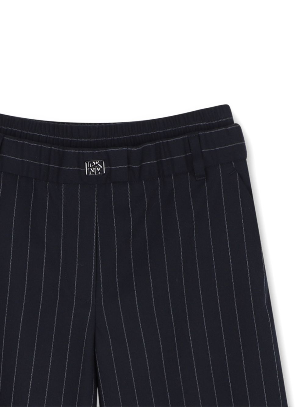 Pantaloni per bambina DKNY Kids blu con motivo gessato D62786 845 DKNY KIDS 