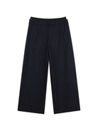 Pantaloni per bambina DKNY Kids blu con motivo gessato D62786 845 DKNY KIDS 