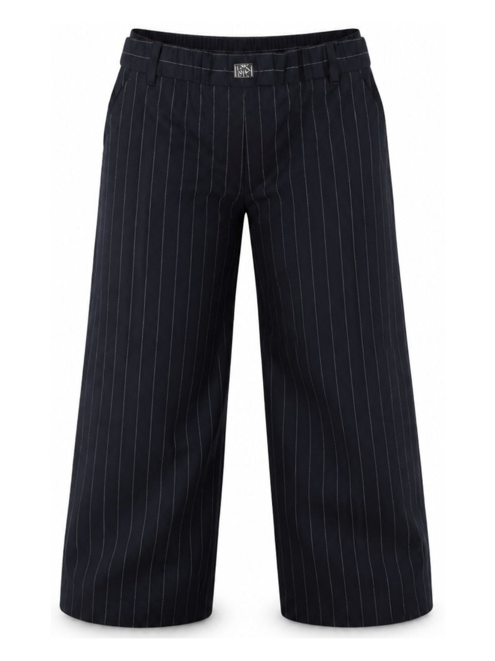Pantaloni per bambina DKNY Kids blu con motivo gessato D62786 845 DKNY KIDS 