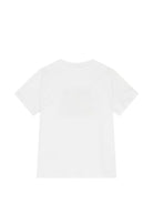 T-shirt per bambino DKNY Kids bianca con logo sul davanti D62873 10P DKNY KIDS 
