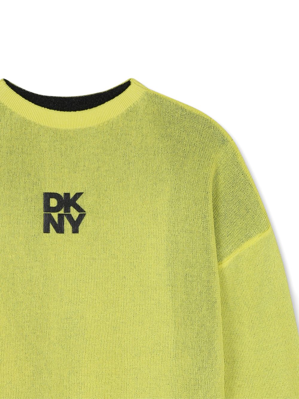 Maglione per bambina DKNY Kids verde con design reversibile D62898 T90 DKNY KIDS 