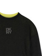 Maglione per bambina DKNY Kids verde con design reversibile D62898 T90 DKNY KIDS 