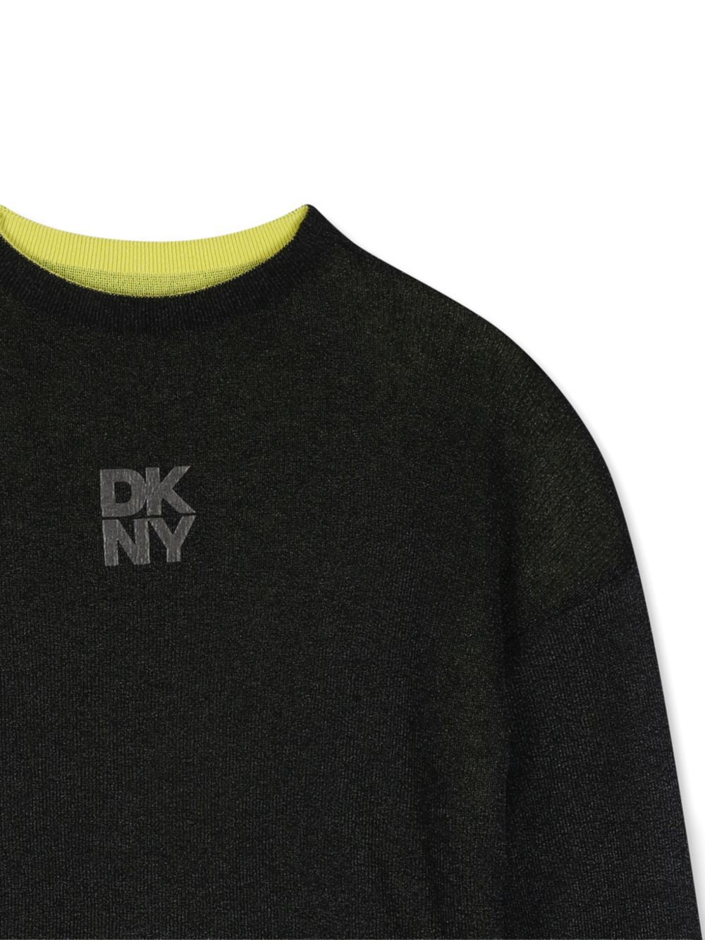 Maglione per bambina DKNY Kids verde con design reversibile D62898 T90 DKNY KIDS 